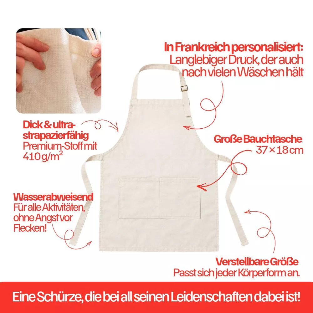 Personalisierte Schürze für Oma und ihre Enkelkinder