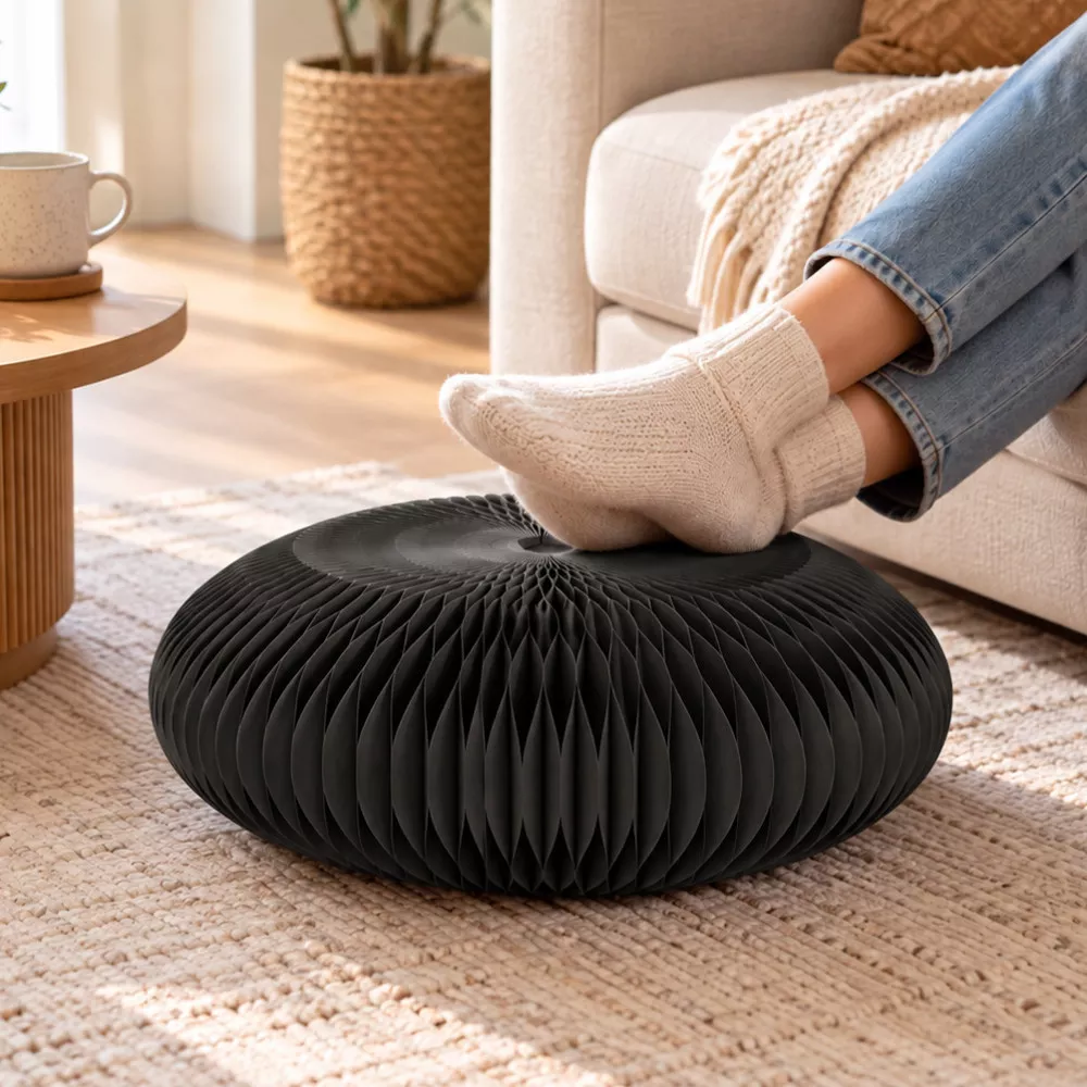 Faltbarer Kraftpapier Hocker