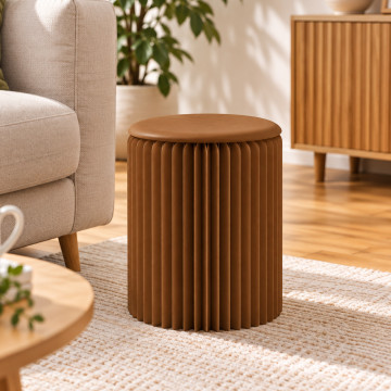 Faltbarer Hocker aus Kraftpapier 38 cm