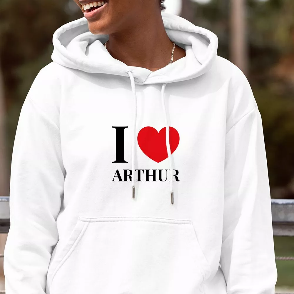 I-Love-Hoodie personalisiert