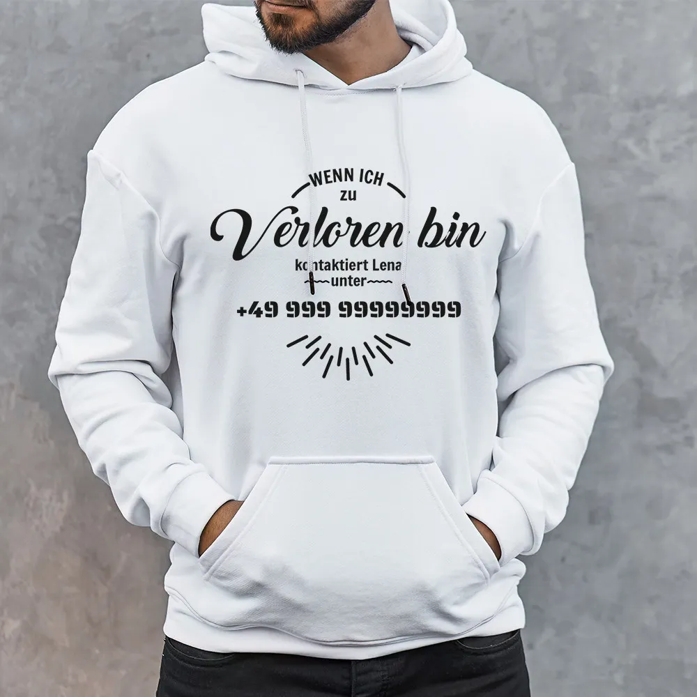 Hoodie "Wenn ich betrunken bin, bringt mich zu" personalisiert