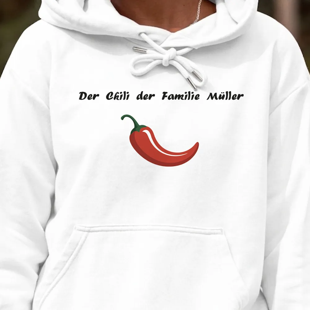 Personalisierter Chili-Hoodie