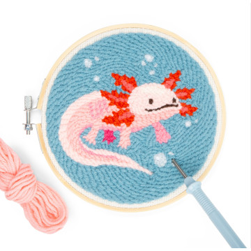 Punch-Needle-Set Axolotl