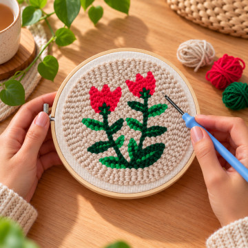 Punch-Needle-Set Tulpen