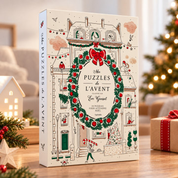 Adventskalender mit 24 Weihnachts-Puzzles