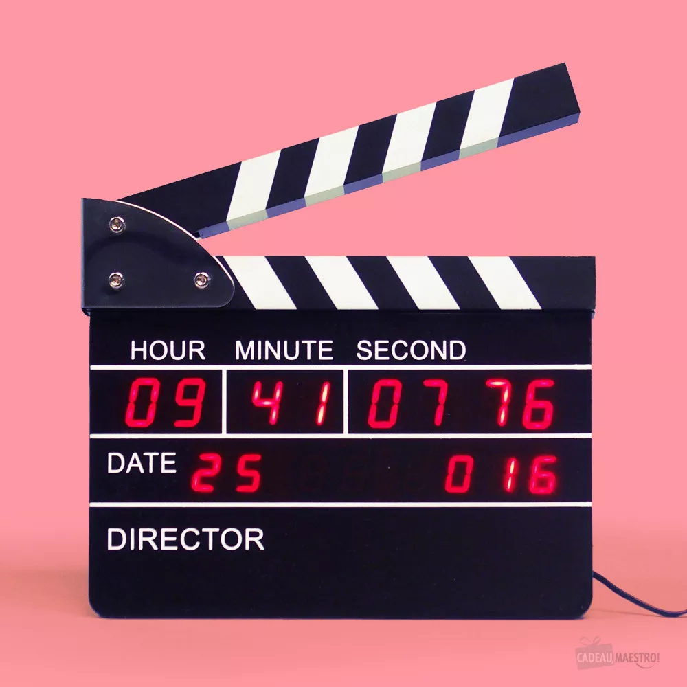 Uhr Wecker Kino Klatschen Horloge reveil clap cinema