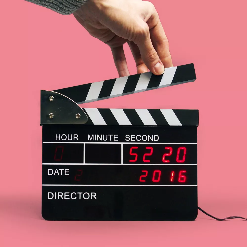 Uhr Wecker Kino Klatschen reveil clap cinema