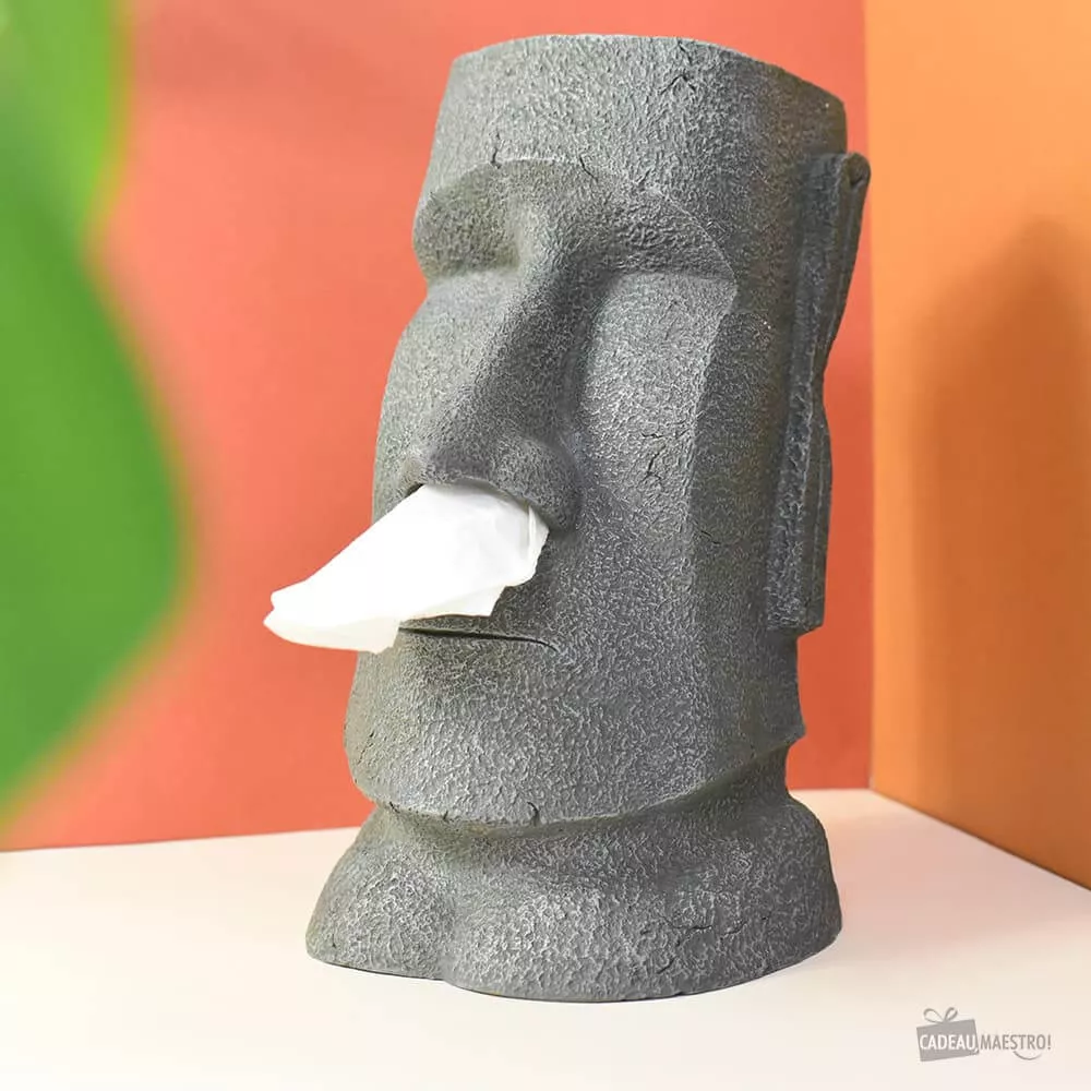 Moai Taschentuchspender Statue