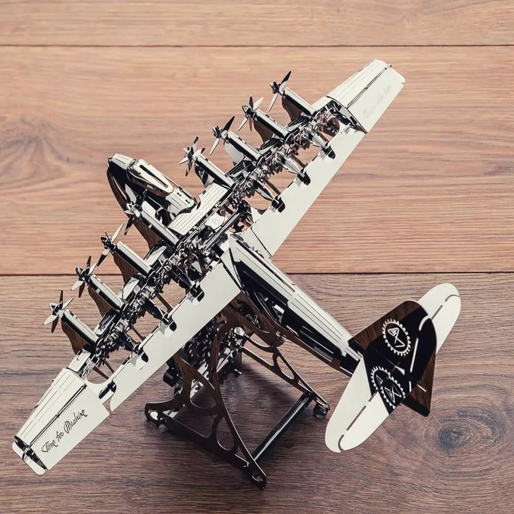 Modellflugzeug Renewed Heavenly Hercules aus Metall maquette hercules dessus gauche