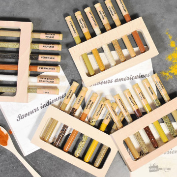 Geschmacksbox der Welt 6 Gewürze tour du monde des épices