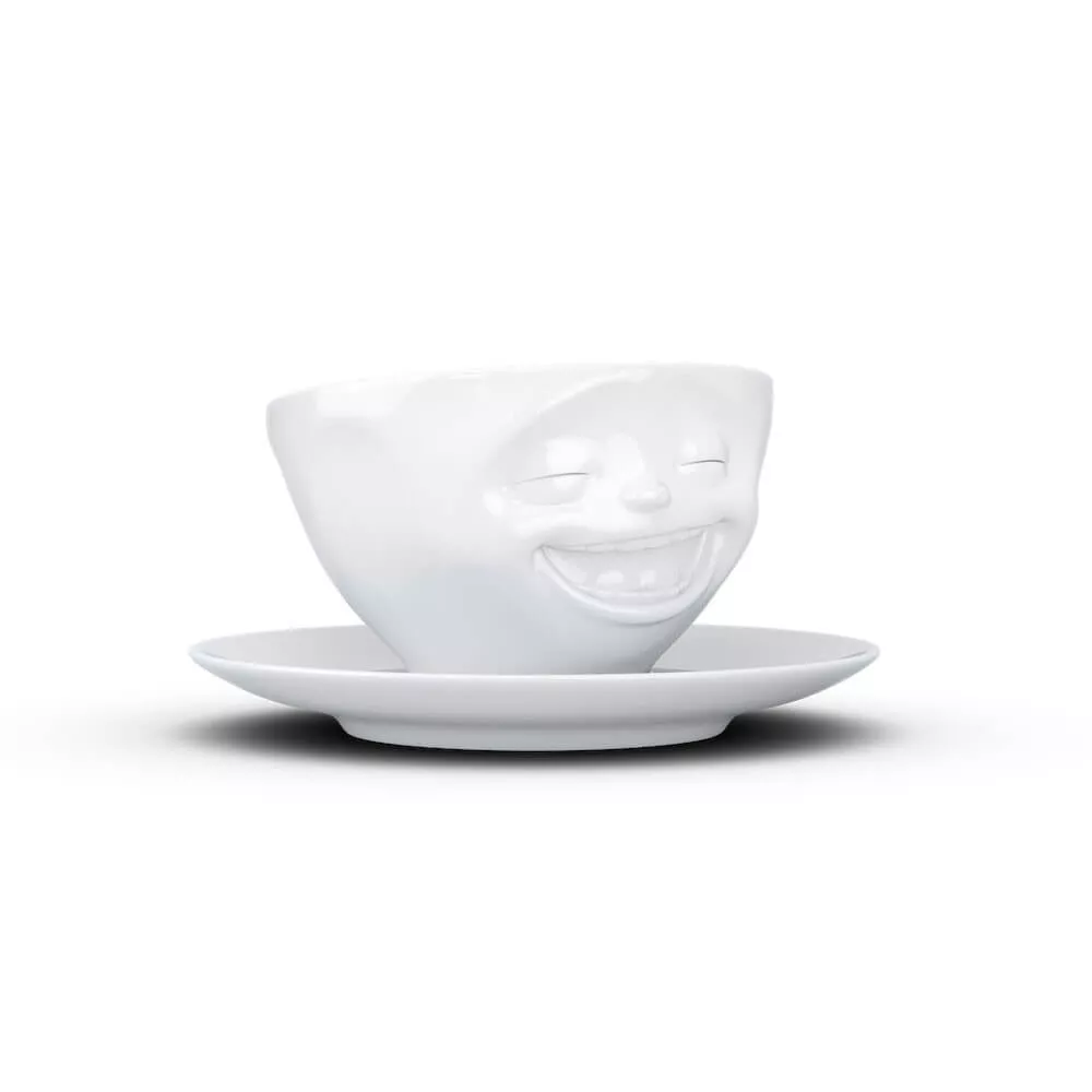 Kaffeetasse für gute Laune am Morgen Visage souriant 