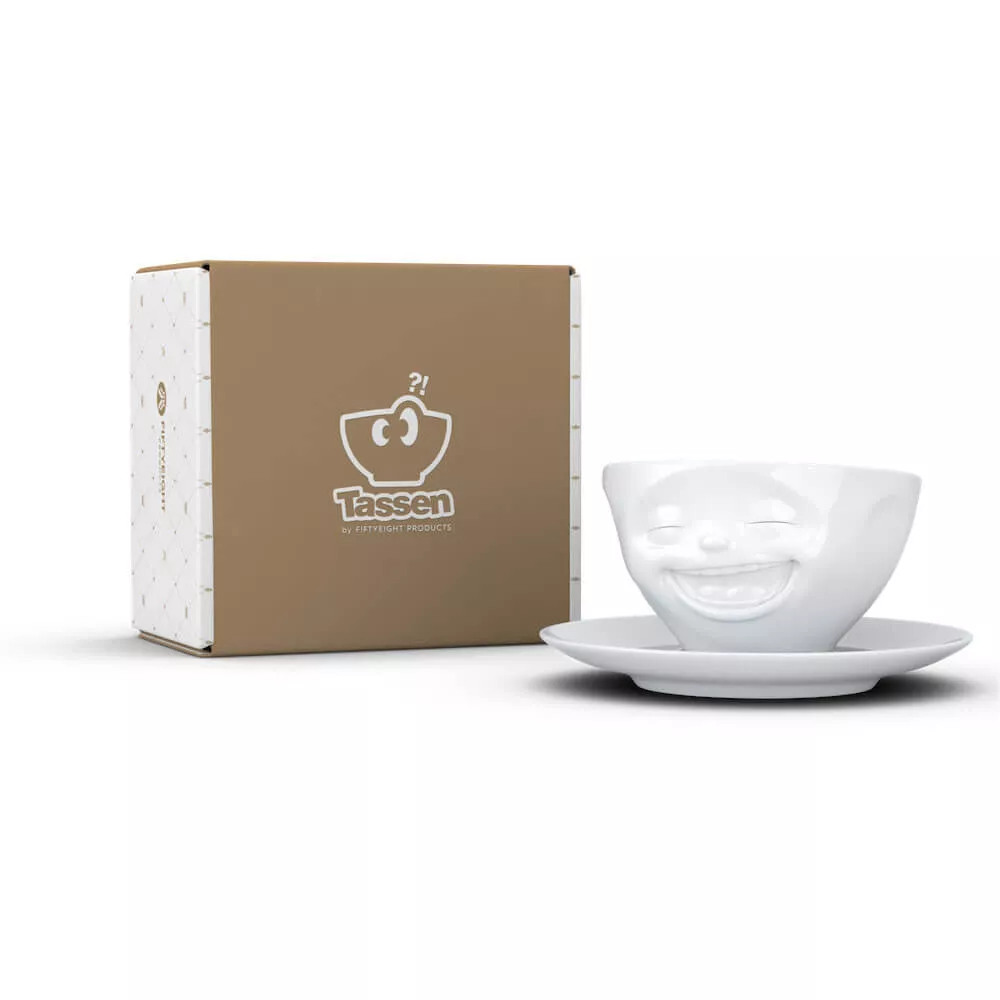 Kaffeetasse für gute Laune am Morgen Packaging
