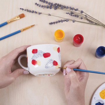 DIY-Tasse zum Bemalen und Gestalten tasse à décorer DIY