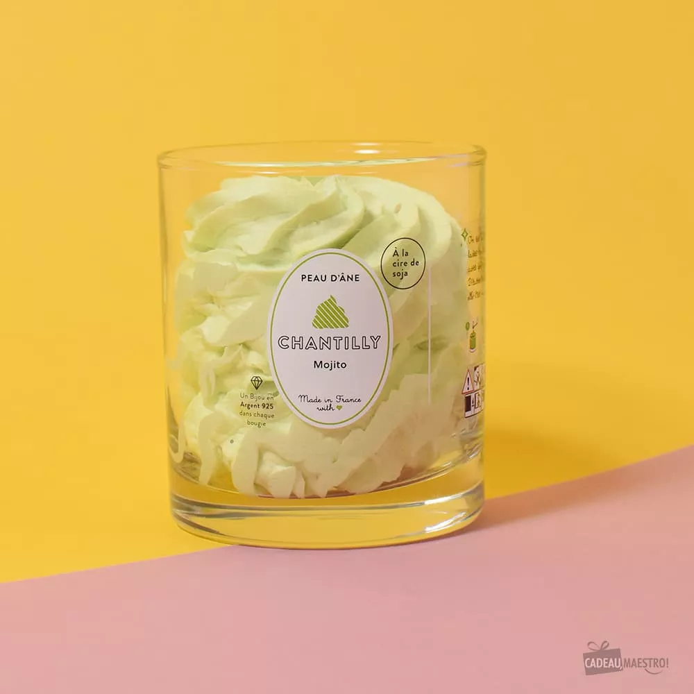 Schlagsahnekerze mit Schmuck Parfum Mojito