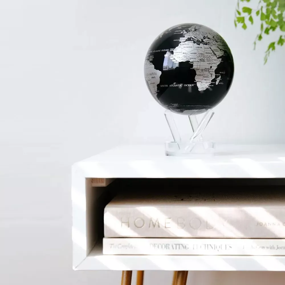 MOVA-Globus Schwarz & Silber Globe terrestre