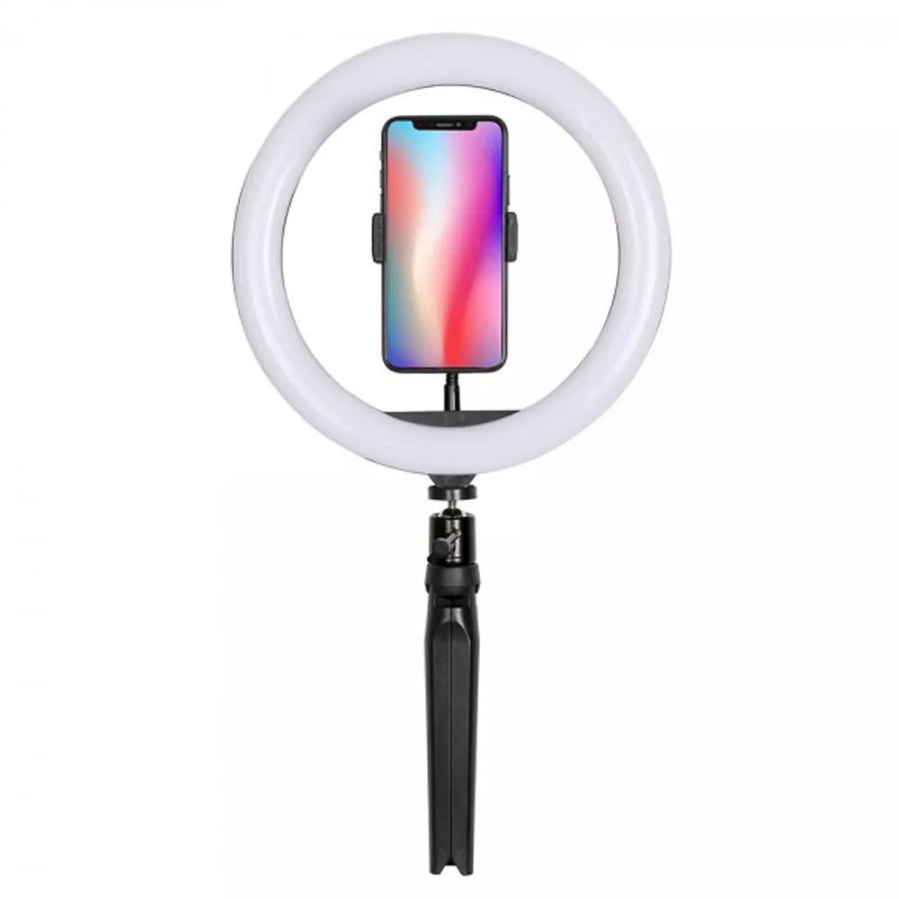 Ring Light mit Stativ Support pour téléphone rotatif à 360°