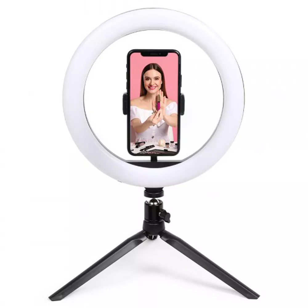 Ring Light mit Stativ 10 intensités lumineuses réglables