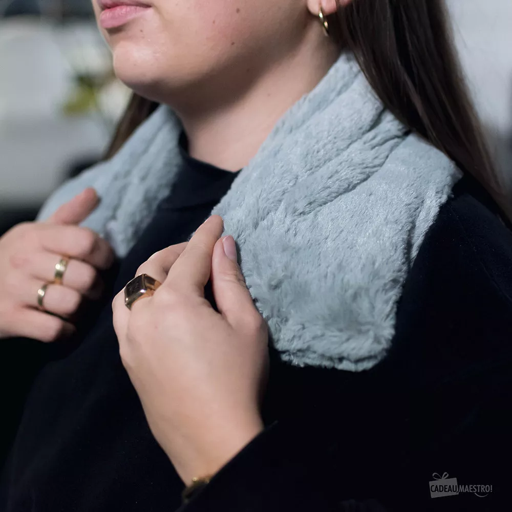 Wärmekissen Stirnband bouillotte grise