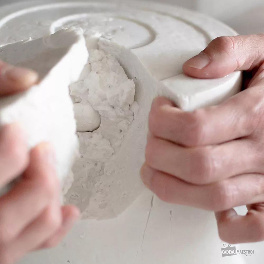 3D-Handabdruck-Set für Familien aus Gips ouvrez le moule