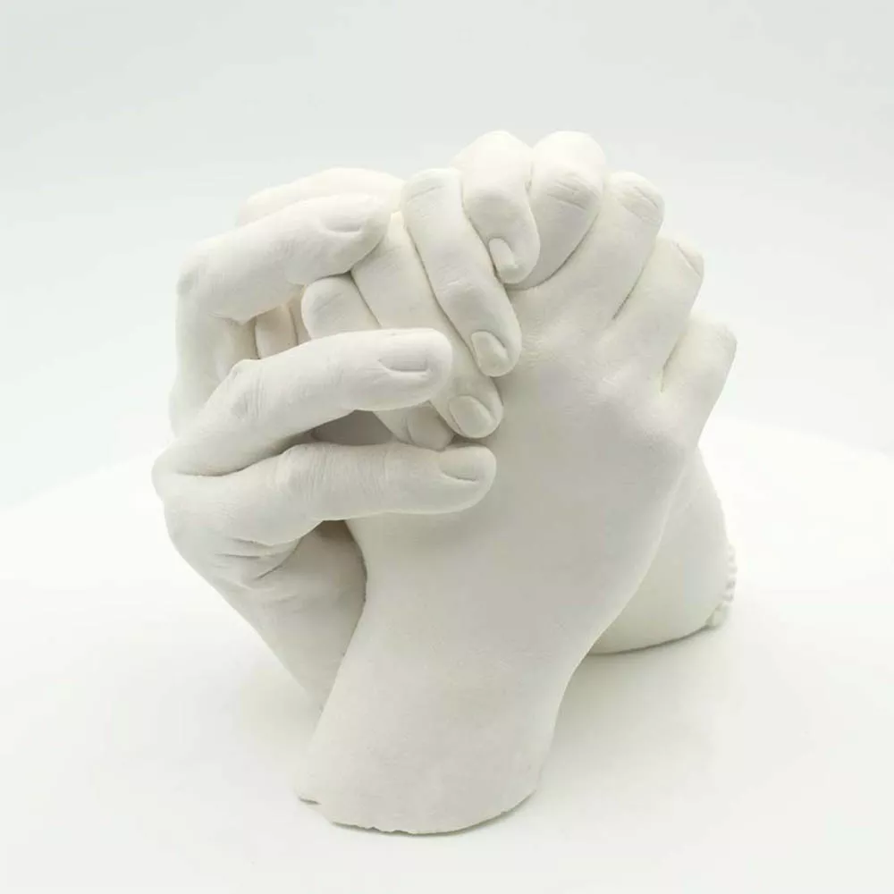 3D-Handabdruck-Set für Familien aus Gips moulage main