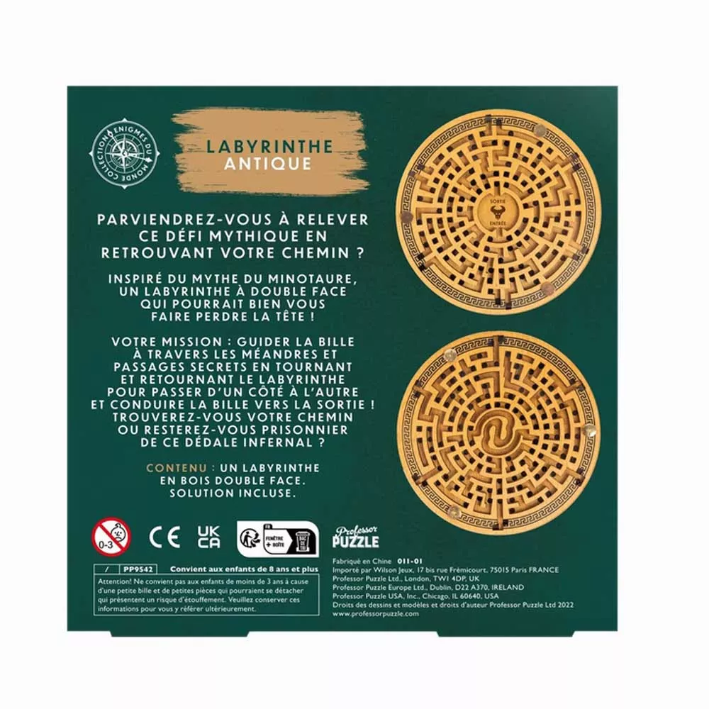 Antikes Labyrinth-Puzzle trouver la solution