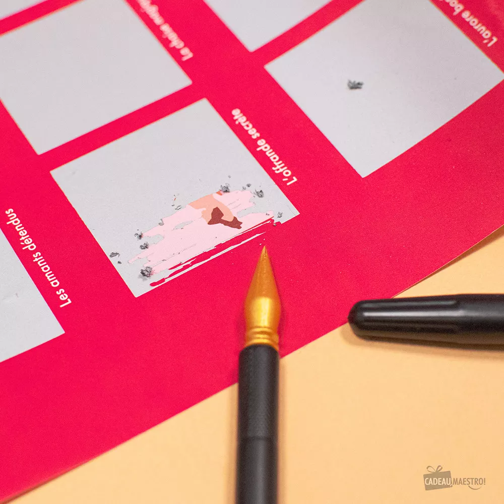 Stylo pour Posters et Cartes à Gratter Embout à gratter
