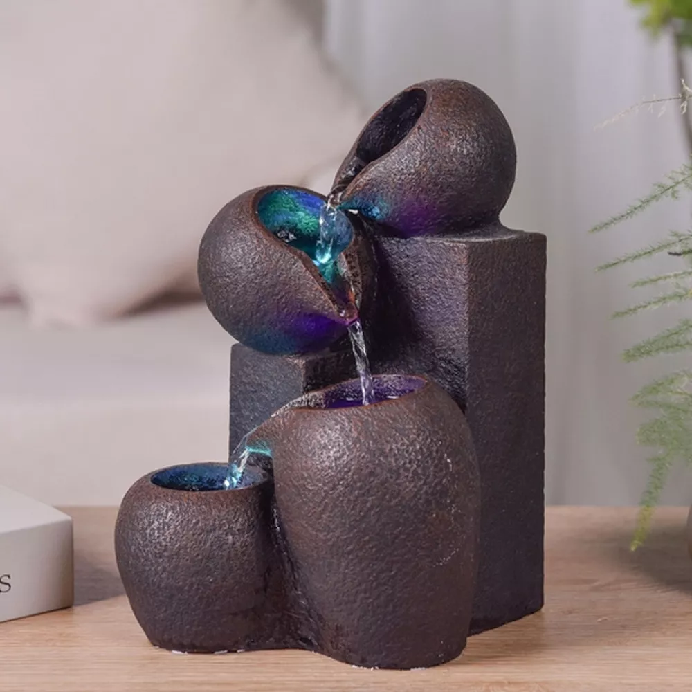Zen-Brunnen Luba composée de plusieurs jarre