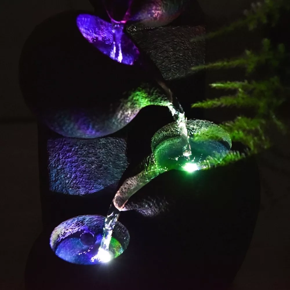 Zen-Brunnen Luba éclairages led à variations de couleurs