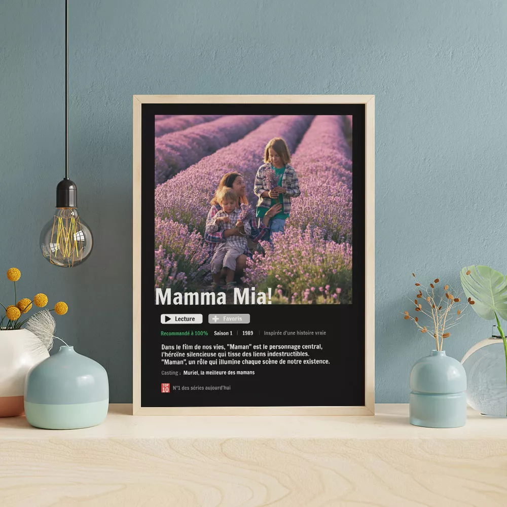 Personalisierbares Streaming-Poster Affiche de film et de série