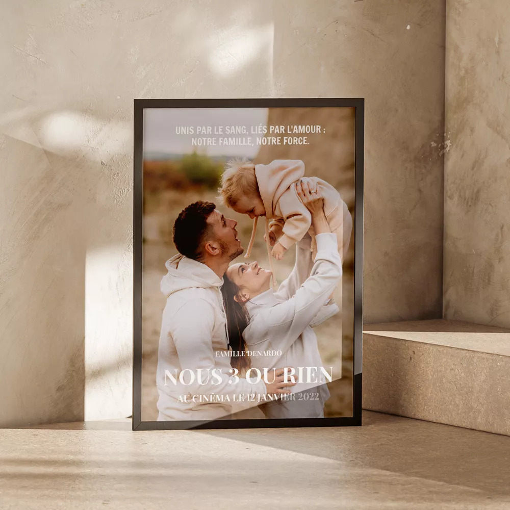 Personalisierbares Filmplakat Affiche de film à personnaliser