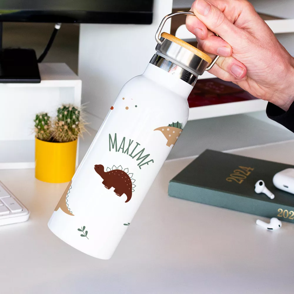 Thermos mit Dinosauriern zum Personalisieren